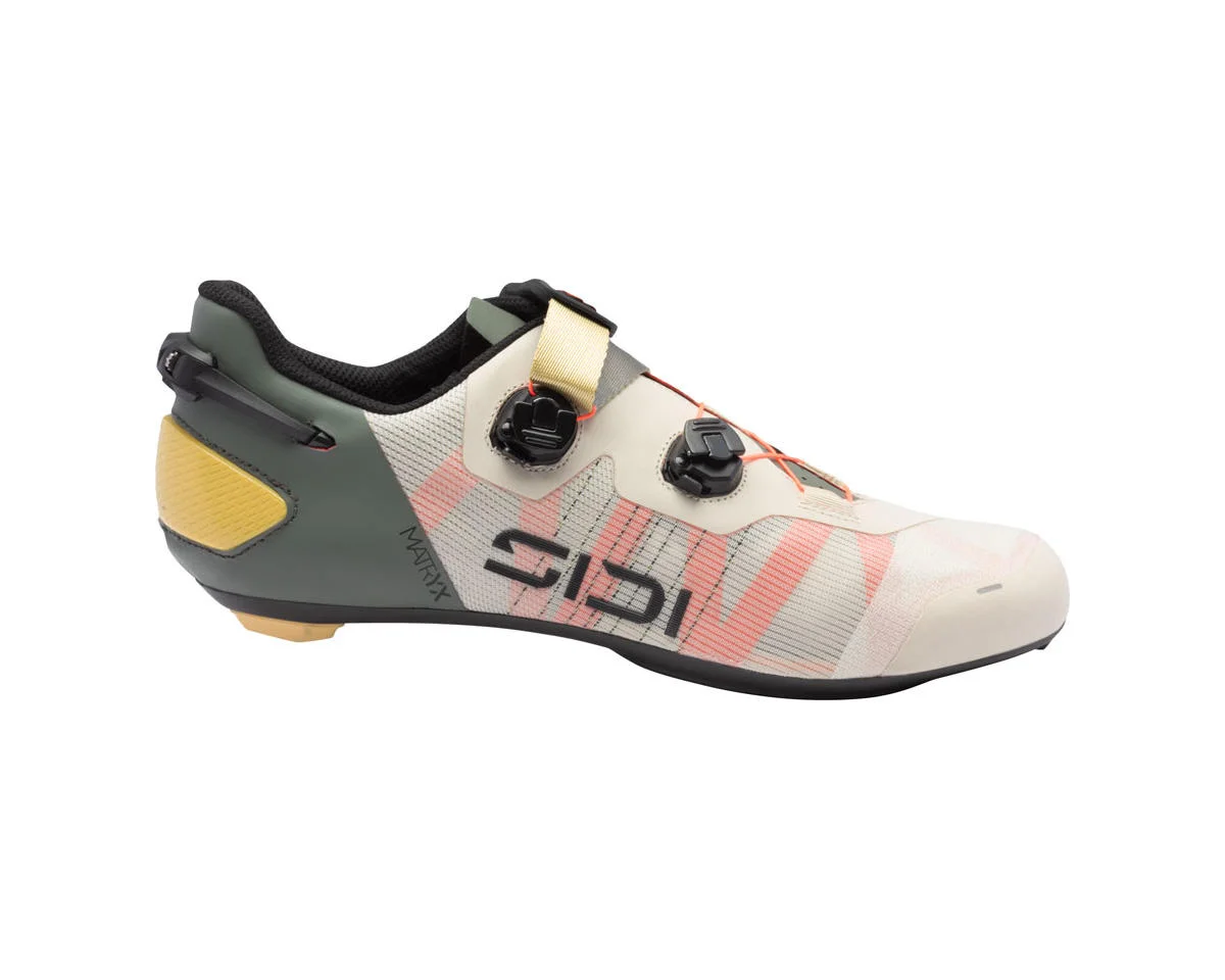 Sidi Wire 3 Road Shoes (Sand/Fluo Coral) (46.5) (Millenium Fit)